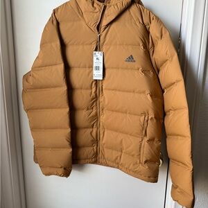 Adidas Men's Tan Puffer Jacket